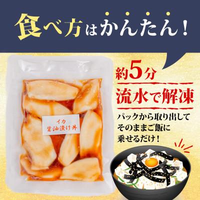 ふるさと納税 須崎市 イカ 醤油 漬け丼 90g × 5パック |  | 02