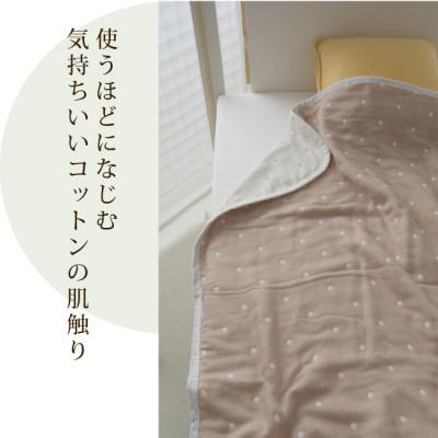 ふるさと納税 忠岡町 ガーゼケット140×200 (水玉Bw) |  | 03