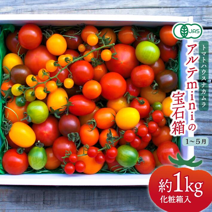 【ふるさと納税】＜アルテminiの宝石箱 約1kg×1箱＞フルーツトマト 高知県 佐川町 トマトハウスナカムラ【常温】有機JAS 　＜2026年1月～5月頃発送予定＞