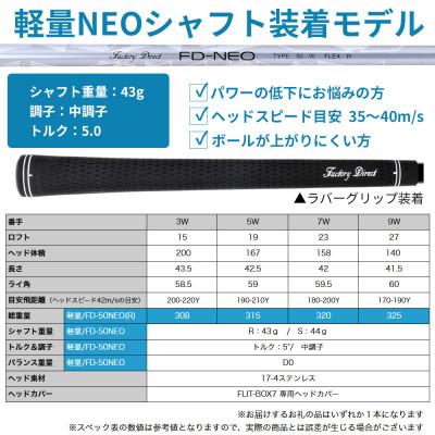ふるさと納税 東大阪市 [3W/R][軽量高弾性シャフト][左利き男性用]FLIT-BOX7 フェアウェイウッド 1本 |  | 03