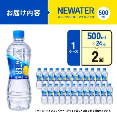 ふるさと納税 えびの市 【毎月定期便】アクエリアス ニューウォーター 500ml×24本(1ケース)(えびの市)全2回 |  | 01