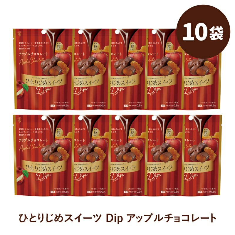 【ふるさと納税】 ひとりじめスイーツDipアップルチョコレート 10袋セット