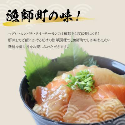 ふるさと納税 土佐市 4種の海鮮漬け丼　110g×10袋セット |  | 01