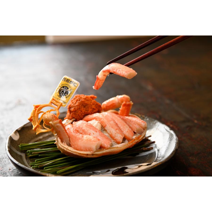 ＜越前 蟹の本陣＞越前甲羅盛り 浜茹で【せいこがに 大】3杯セット90g前後×3 ※甲羅の重さは含みません