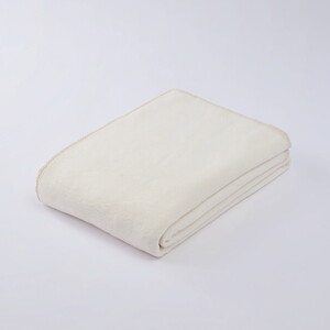 シルクと綿でなめらかな肌触りの毛布 S(シングル) キナリ｜寝具 毛布  布団 掛け布団 シングル 綿毛布 コットン毛布 シルク毛布 生成り 天然素材 洗える 洗濯可