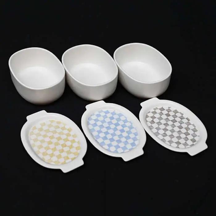 【波佐見焼】便利な蓋つき！ グラタン皿 オーブンウェア 楕円蓋物 3点セット 耐熱食器 オーブン可 食器 皿 【協立陶器】 [TC64] 波佐見焼