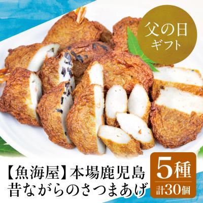 ふるさと納税 南さつま市 【父の日ギフト】本場鹿児島 昔ながらのさつまあげ 5種 計30個