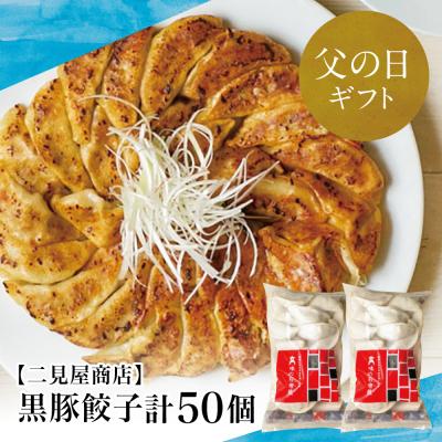 ふるさと納税 南さつま市 【父の日ギフト】【鹿児島県産】手作り本格黒豚餃子 50個 (25個×2P)