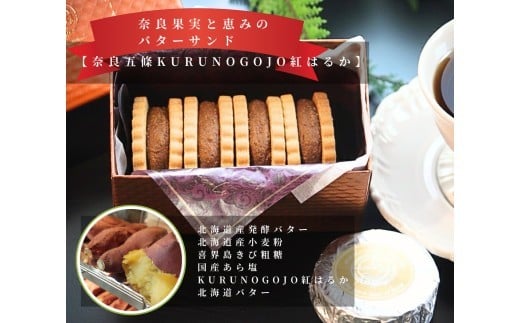 
            奈良果実と恵みのバターサンド（さつまいも（紅はるか））　※北海道・沖縄・離島への配送不可
          