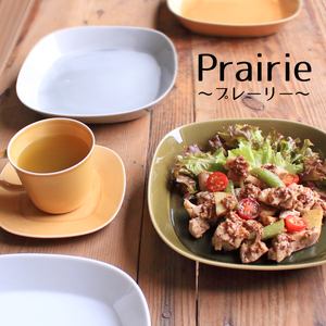【美濃焼】 プレーリー グレー カップS プレートS 2客セット 瑞浪市 / JS企画 小田陶器 セット 食器 コップ カップ プレート 皿 小皿 マグカップ マグ [AZAZ250]