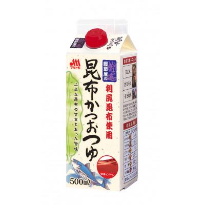 ふるさと納税 伊予市 【マルトモ】鰹節屋の昆布かつおつゆ 500ml(×15本)|B394