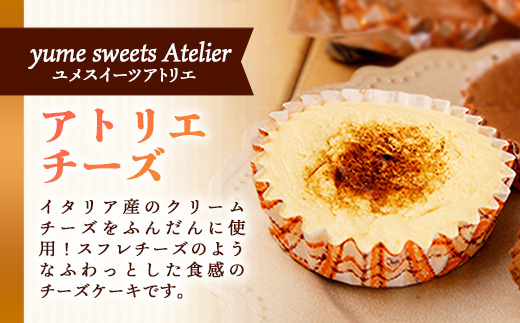 アトリエチーズ10個入り【チーズケーキ ケーキ クリームチーズ 美味しい おやつ お菓子 スイーツ ギフト 贈り物 おもてなし ご自宅用 島根県 安来市】【価格変更】【17-YA-07】