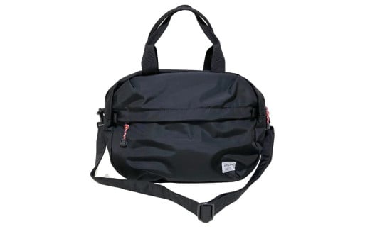 ＜HYLON＞ プールバッグ 【ブラック】 ショルダー付き 2WAY ジム・スポーツバッグ 軽量 撥水1～2泊の旅行バッグに