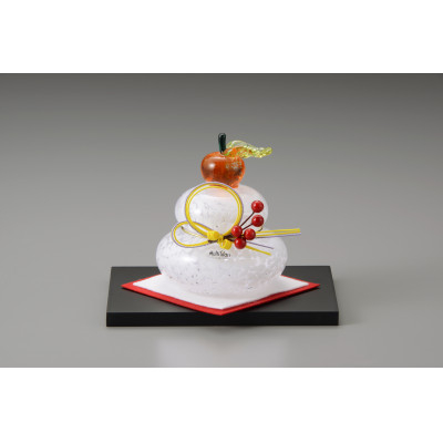 
            マルティグラスガラスオーナメント(置物)鏡餅(小)(福岡県)【1316671】
          