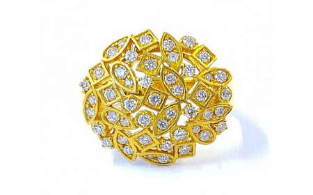 Aufino 22K 22金 ダイヤモンド リング 指輪 ジュエリー アクセサリー 人気 おすすめ レディース ダイヤ0.57ct カラット K22 ゴールド 山梨県 甲斐市 AQ-113 SJ-16
