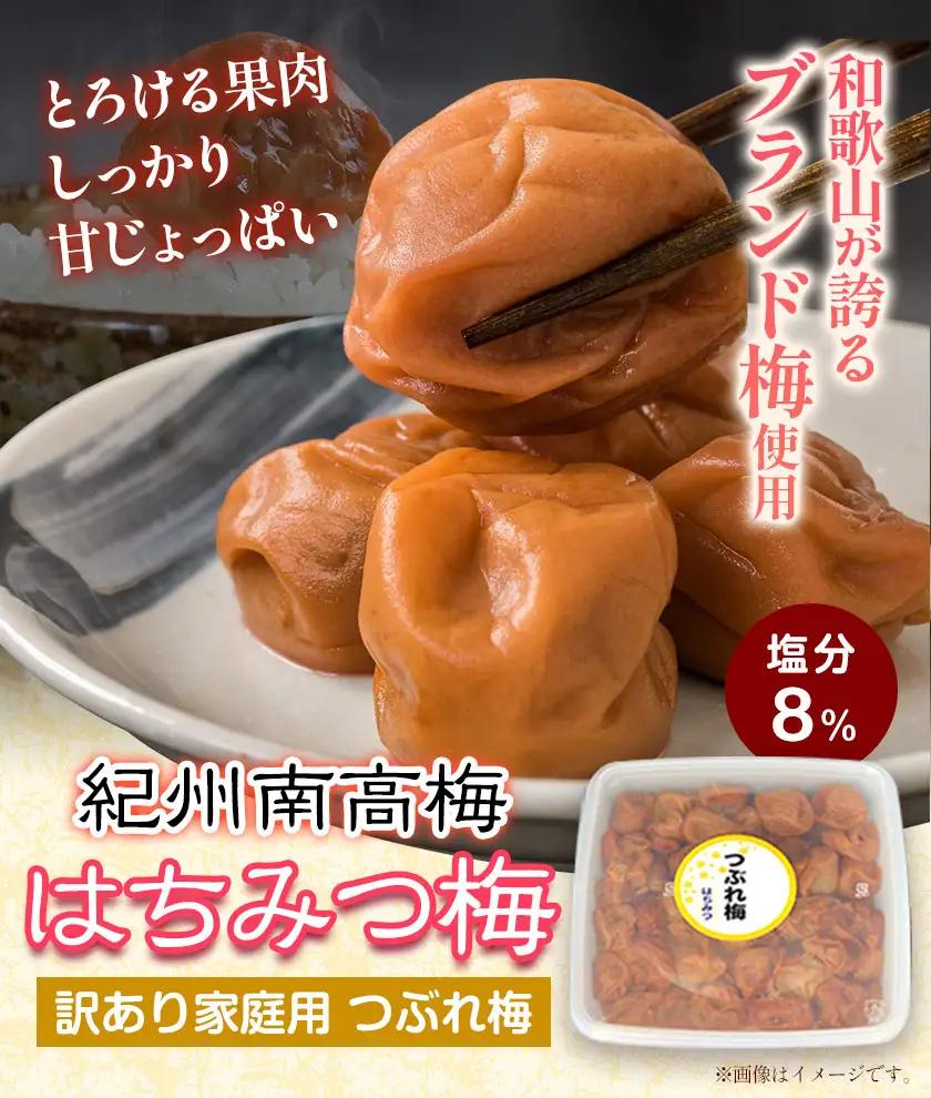 ご家庭用 紀州南高梅 はちみつ梅 つぶれ梅 大容量 約1.2kg 