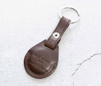 エアタグ キーホルダー カバー レザー 本革 キーリング apple airtag 【ダークブラウン】