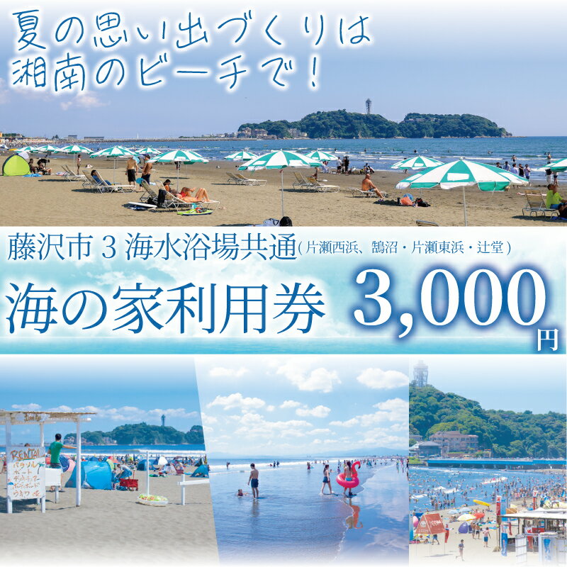 【ふるさと納税】 ふるさと納税限定 海の家 利用券 3000円 分 海水浴場 共通チケット ご利用券 江の島 江ノ島 食事券 グルメ券 利用券 商品券 補助券 ギフト券 ギフト チケット お食事 ランチ ディナー 夕食 旅行 観光 旅行 トラベル 関東 首都圏 10000円 神奈川 湘南 藤沢