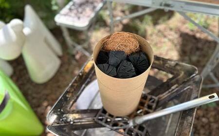 おひとりさまBBQ 山形県産 楢炭（600g×2個）  F2Y-4066