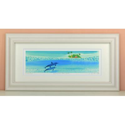 ふるさと納税 川口市 栗乃木ハルミ版画額装品「beneath the sea」
