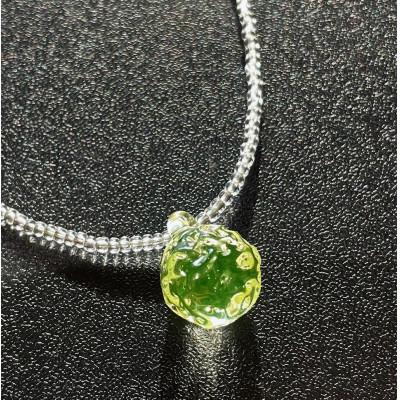 ふるさと納税 鏡野町 ウランガラスのネックレス(ロック) |  | 01
