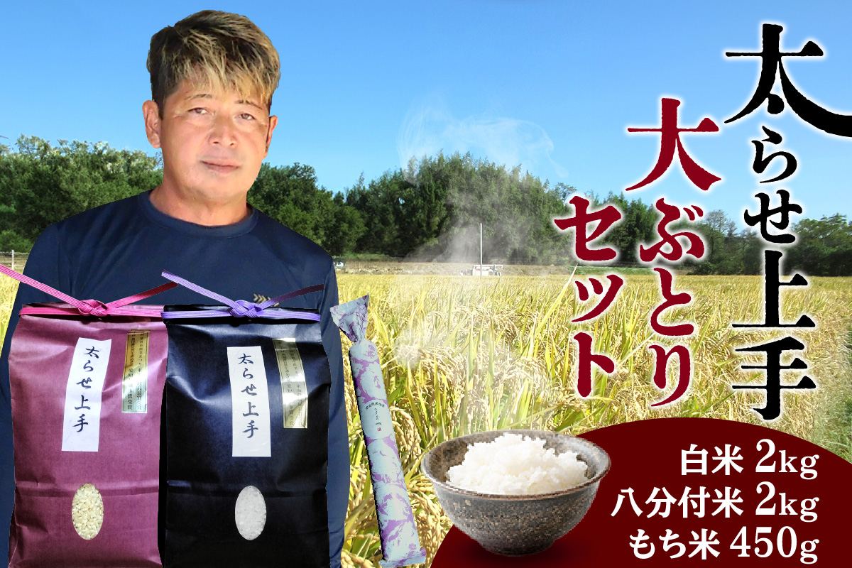 
            大ぶとりセット【太らせ上手（白米＋もち米＋八分付き）】
          