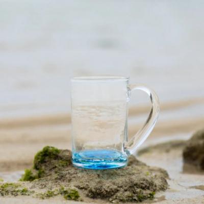 ふるさと納税 読谷村 【RYUKYU GLASS WORKS 海風】オキナワオーシャン　ジョッキグラス