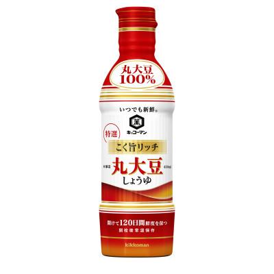 ふるさと納税 野田市 キッコーマン　いつでも新鮮　 こく旨リッチ 特選 丸大豆しょうゆ　450ml×12本セット