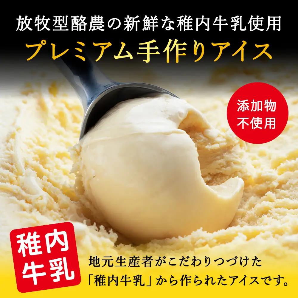 【業務用】JA稚内のおいしいアイスクリーム宗谷の塩2000ml＆【お試し】お刺身用ほたて50g【配送不可地域：離島・沖縄県】
