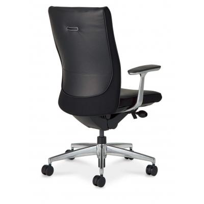 ふるさと納税 伊那市 コクヨチェアー　プント/革張り/ハイバック/肘付き　ブラック　ハイグレード椅子 |  | 01