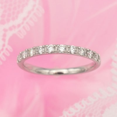 
PT900 0.3ct 一文字ダイヤモンド リング　　#12　　HR-009177【1401051】
