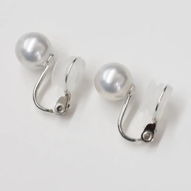 S085-364_8mm - 8.5mm あこや真珠 スタッドイヤリング ナチュラル【F：イヤリング SV925（シルバー）※直結】