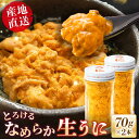 【ふるさと納税】数量限定！壱岐の生うに 2本セット 70g×2本 《壱岐市》【大幸物産】 紫うに 生うに ウニ うに 生ウニ 雲丹 ムラサキウニ 紫うに 瓶 瓶詰め ギフト 贈答 [JEH001] 40000 40000円 4万円 のし プレゼント ギフト 冷凍配送