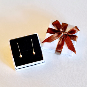 【ジュエリー】K10YG イエローゴールド 丸 ロング チェーン ピアス 保証書付 SMK-5219丸 242-019-a