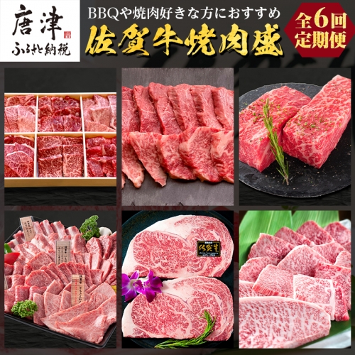 「定期便全6回」 佐賀牛 BBQや焼肉好きな方におすすめ 寄附翌月から発送 (合計3.46kg)A5～A4等級 ギフト 贈り物 アウトドア  「2024年 令和6年」