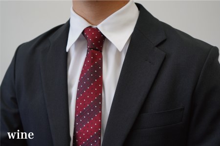 【Hadashin】トップ糸ネクタイ 201　大剣幅7cm（ワイン）　ネクタイ シルク シルク100％ ワイン 絹 トップ糸 メンズ ファッション おしゃれ 高級 織物 プレゼント ギフト 贈り物 贈