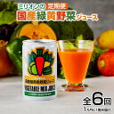 【ふるさと納税】【定期便6ヶ月】 国産 緑黄色 野菜 ジュース 30缶セット ｜健康 飲料 無添加 ダイエット 栄養豊富 低カロリー 濃厚 セット 国産 安心 こだわり おススメ 人気 銀賞 受賞 雑誌掲載 定期 6回