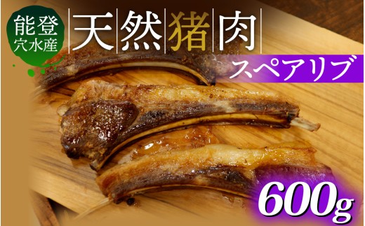 奥能登穴水町産 天然 猪肉 スペアリブ 600g