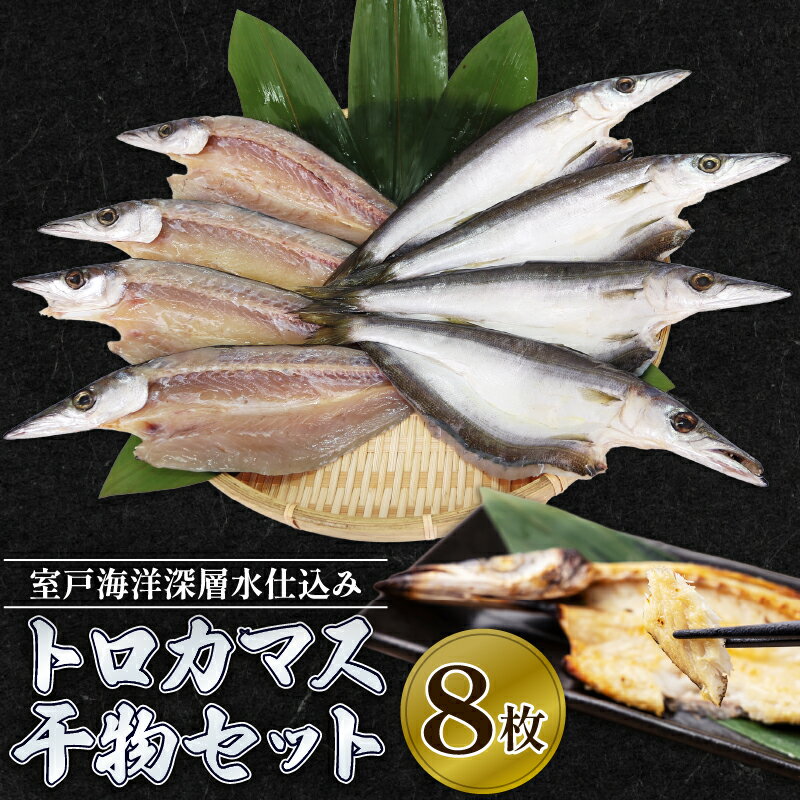 【ふるさと納税】高知県室戸市 脂乗り抜群 トロカマス干物 8枚 室戸海洋深層水仕込み 創業50年いずま海産 国産 魚 魚介 海鮮 干物 冷凍 惣菜 酒の肴 ギフト 送料無料