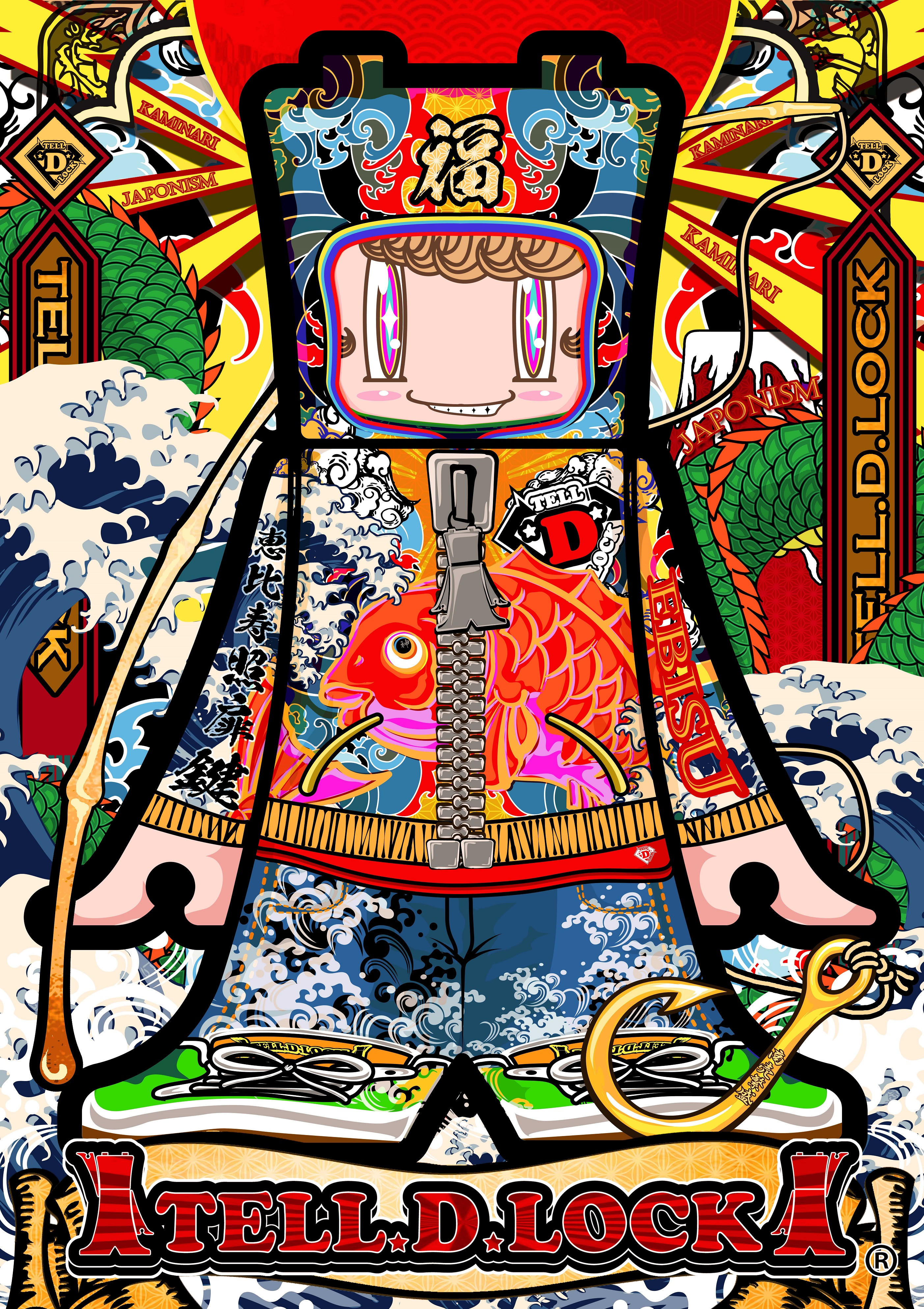 
            [400-1]TELL.D.LOCKpopart オリジナルA2アートキャンバス高解像度印刷直筆サイン、ナンバリング証明書付
          