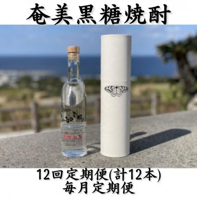 ふるさと納税 喜界町 【毎月定期便】奄美黒糖焼酎「南の島の貴婦人」44%300ml箱入×1本全12回
