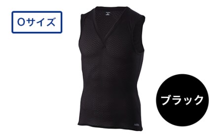I4-08DA【カラー：ブラック サイズ：O】リカバリーウェア A.A.TH/ ノースリーブアンダー（品番：AAJ90810）