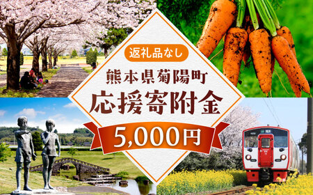 【応援寄附金】熊本県菊陽町 1口 5，000円 返礼品なしのご寄附　【菊陽町】[BHZZ002]