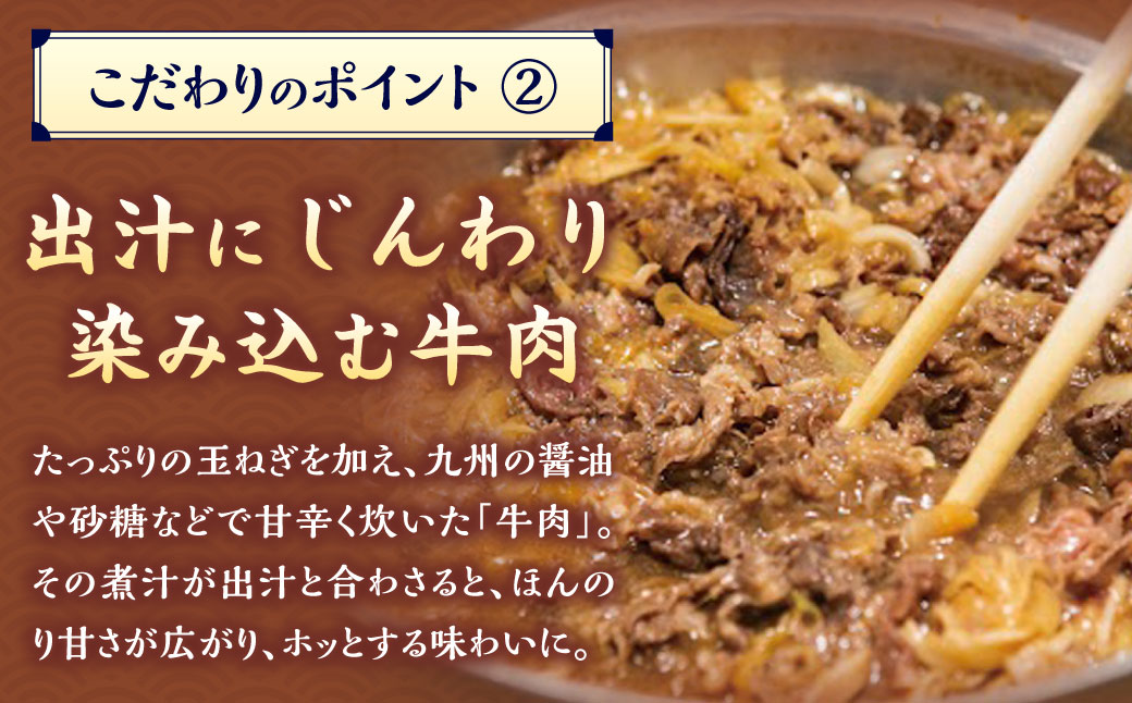 【定期便6カ月】 資さん肉ごぼ天うどん（5人前）×6回