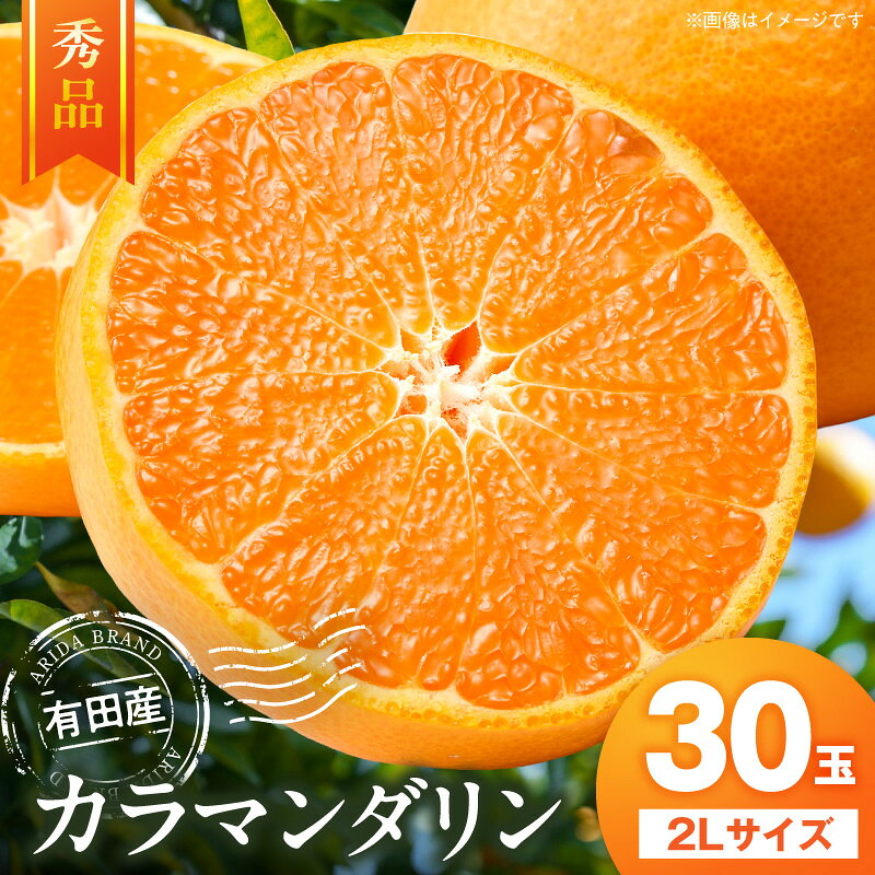 【ふるさと納税】【2027年先行予約】 【春みかん】 有田産 カラマンダリン 贈答用 2L サイズ 30玉 秀品 庄助農園 2027年 4月 ～ 5月 発送 温州みかん 柑橘 フルーツ デザート 果実 農家直送 薄皮 むきやすい ギフト用 お取り寄せ 和歌山県 湯浅町 送料無料