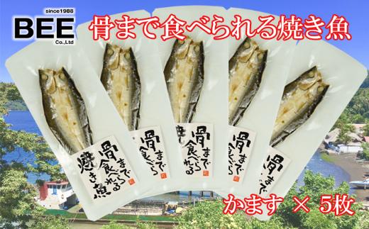 
干物 骨まで食べられる焼き魚 かます 5袋 惣菜 手軽 レンチン 本場 沼津
