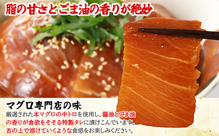 《 20セット限定 》 中トロ 漬け丼 マグロ専門店 ５０ｇ×５袋 小分け おすすめ おいしい 刺身 産地直送 国産 三重県 海鮮 トロ 鮪 漬け 冷凍 加工品 惣菜 マグロ とろ 小分け 惣菜 人気