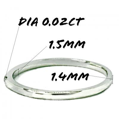 ふるさと納税 笛吹市 PT900　ダイヤモンド リング 0.02CT RADR-6401DI-P #14 |  | 01
