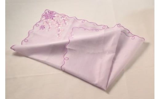 
【ふるさと納税】藤染めハンカチ1枚＋オリジナルグッズ
