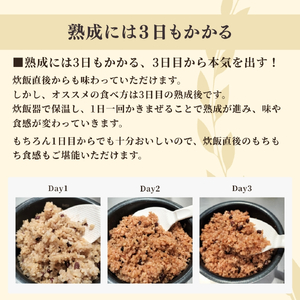 熟成玄米ご飯(酵素玄米) 手作りセット 3合pac×6個 | 新潟県